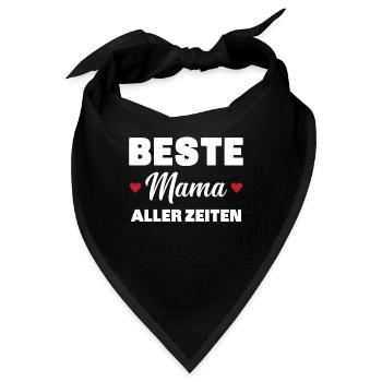 Beste Mutter aller Zeiten - Bandana - Schwarz - Vorne