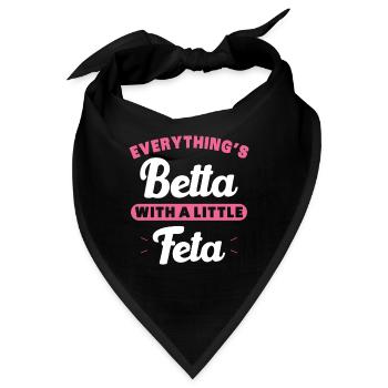 Betta Fisch Fisch Fisch Aquarium Geschenk - Bandana - Schwarz - Vorne