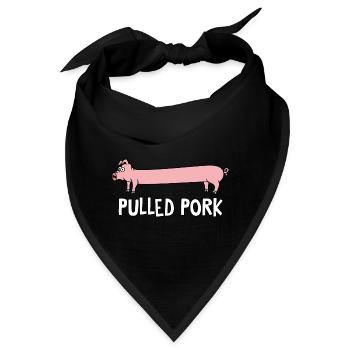 Pulled Pork - Bandana - Schwarz - Vorne