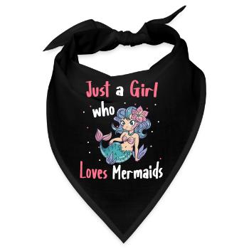 Meerjungfrau Fabel Meerjungfrauen Märchen - Bandana - Schwarz - Vorne