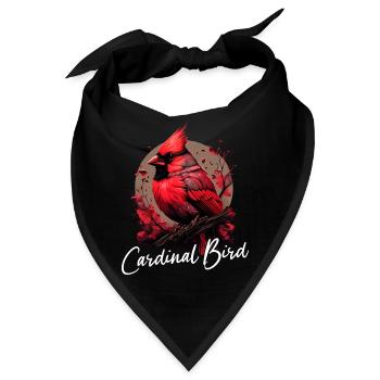 Kardinal Rotkardinal Vogel Roter Kardinal - Bandana - Schwarz - Vorne