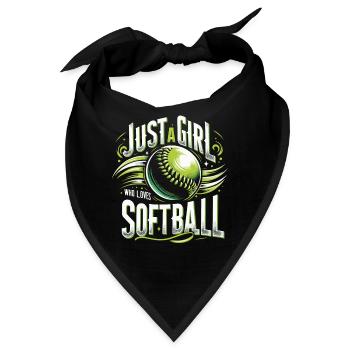 Softball Sport Softball Spieler - Bandana - Schwarz - Vorne