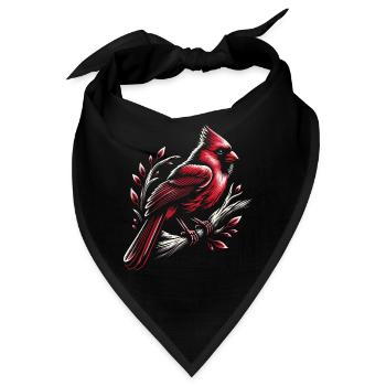 Kardinal Rotkardinal Vogel Roter Kardinal - Bandana - Schwarz - Vorne