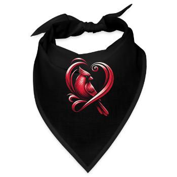 Kardinal Rotkardinal Vogel Roter Kardinal - Bandana - Schwarz - Vorne