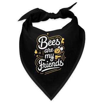 Honigbiene Imker Bienen Biene - Bandana - Schwarz - Vorne
