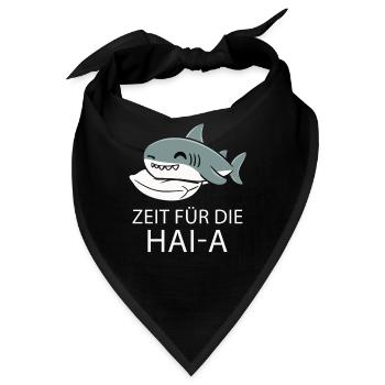 Hai Haifisch Haie Haifische - Bandana - Schwarz - Vorne