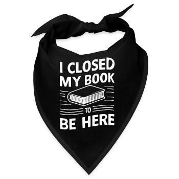 Bücher Buch lesen Bücherei Bibliothek Bücherwurm - Bandana - Schwarz - Vorne