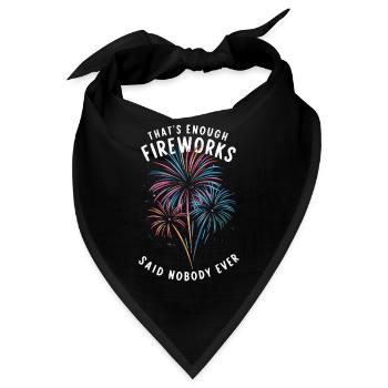 Pyrotechniker Feuerwerk Pyrotechnik - Bandana - Schwarz - Vorne