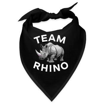 Nashorn Rhinozeros - Bandana - Schwarz - Vorne