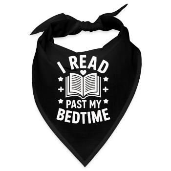 Bücher Buch lesen Bücherei Bibliothek Bücherwurm - Bandana - Schwarz - Vorne