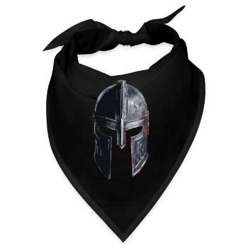 Kreuzritter Tempelritter Mittelalter - Bandana - Schwarz - Vorne