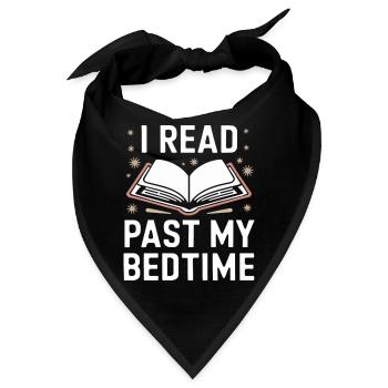 Bücher Buch lesen Bücherei Bibliothek Bücherwurm - Bandana - Schwarz - Vorne