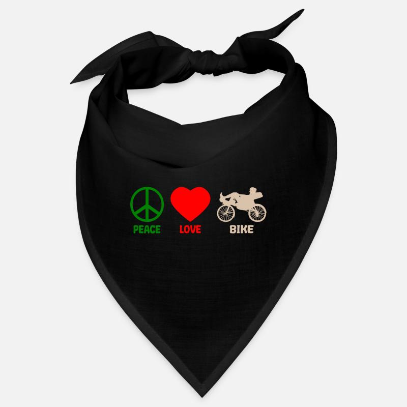 Roue couchée Vélo Love Love De La Paix Bandana