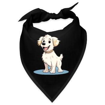 Niedliches Hundedesign für Hundebesitzer - Bandana - Schwarz - Vorne