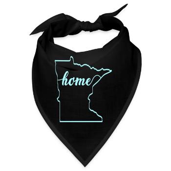 Home Minnesota Design für stolze Minnesotaner - Bandana - Schwarz - Vorne