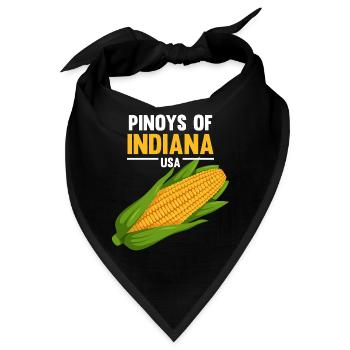 Indiana Fil-Am Design für stolze Pinoys - Bandana - Schwarz - Vorne