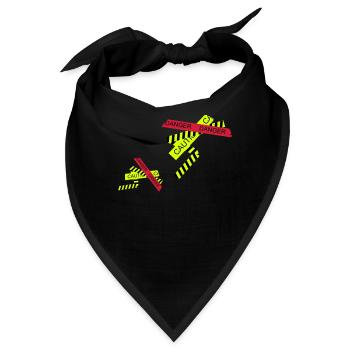 danger - Bandana - Schwarz - Vorne