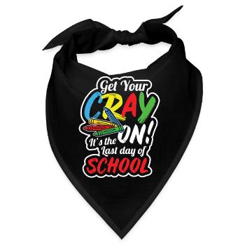 Lehrer Crayon Sommerferien - Bandana - Schwarz - Vorne
