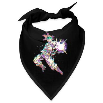 Animierter Stil - Bandana - Schwarz - Vorne