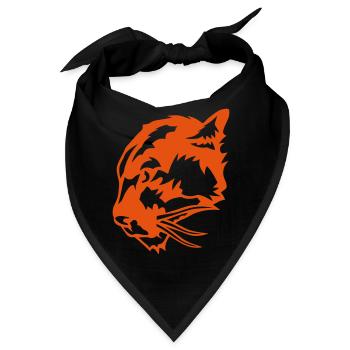 cougar wildes tier mund - Bandana - Schwarz - Vorne