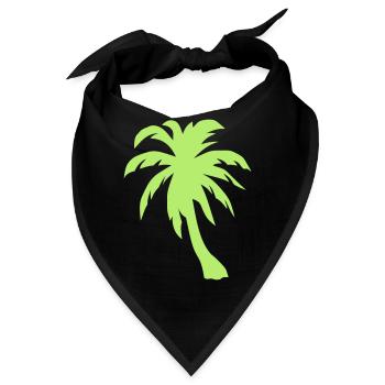 Palmen Baum Palmen - Bandana - Schwarz - Vorne