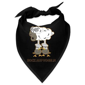 Bock auf Vögeln - Bandana - Schwarz - Vorne