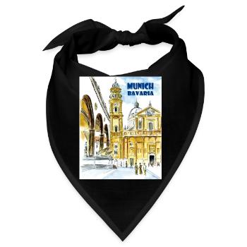 Munich Bavaria - Bandana - Schwarz - Vorne