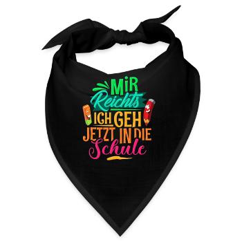 Einschulung - Bandana - Schwarz - Vorne