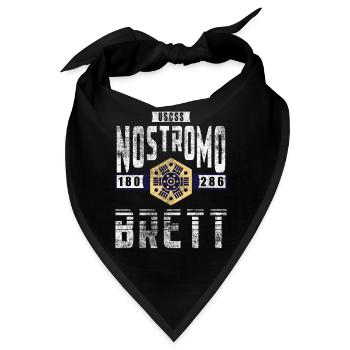 Alien Nostromo Besatzungsrang Brett - Bandana - Schwarz - Vorne