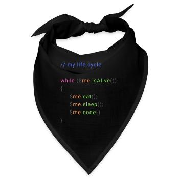 my life cycle dev - Bandana - Schwarz - Vorne