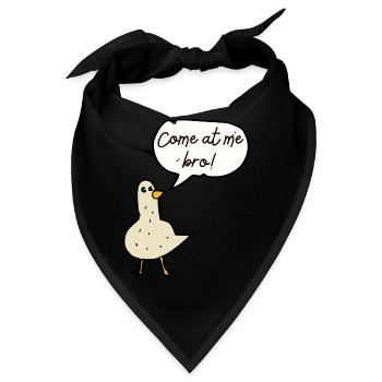 Lustige Taube - Bandana - Schwarz - Vorne
