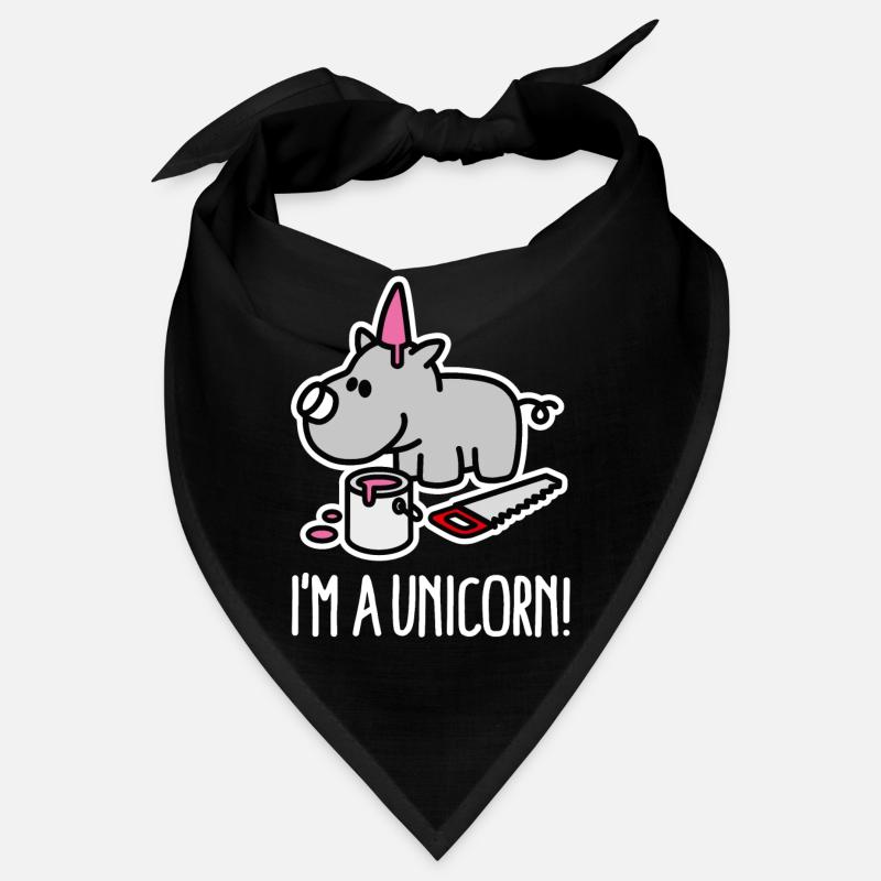 I'm a unicorn rhino funny chubby BBW Plus Size Bandana