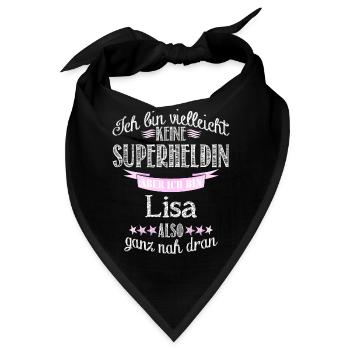 lisa - Bandana - Schwarz - Vorne
