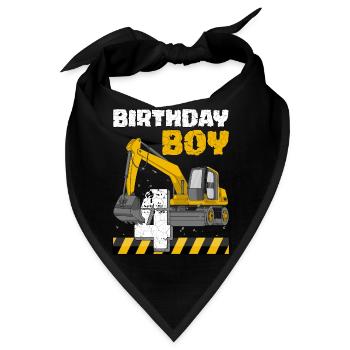 Geburtstag Jungs vierter Geburtstag 4. - Bandana - Schwarz - Vorne