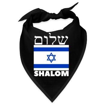 Shalom Israel - Bandana - Schwarz - Vorne