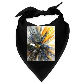 Computer Sonne - Skulptur von Ilona Jentsch - Bandana - Schwarz - Vorne