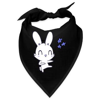 Häschen Design - Bandana - Schwarz - Vorne