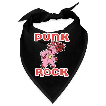Punkrock Musik Punker Punkrock Irokesenschnitt - Bandana - Schwarz - Vorne