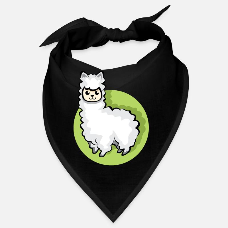 Alpaka Symbol Tier süß Schaf cartoon comic icon Bandana