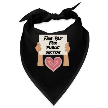 Faire Bezahlung - Bandana - Schwarz - Vorne