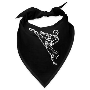 Kung-Fu High Kick - Bandana - Schwarz - Vorne