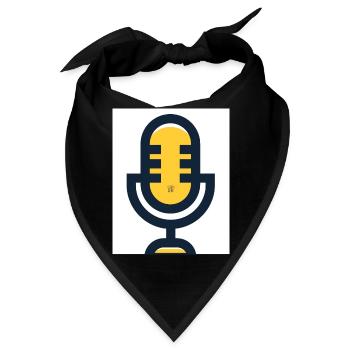 Mikrofon - Bandana - Schwarz - Vorne