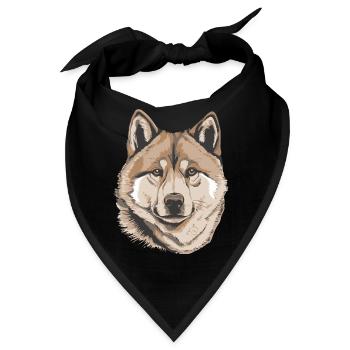 Akita - Bandana - Schwarz - Vorne