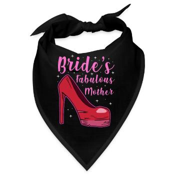 Bride's fabulous mother - Bandana - Schwarz - Vorne