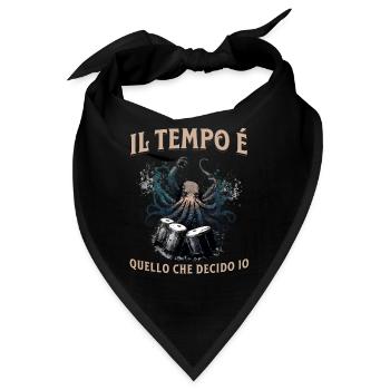 Il Tempo Quello Che Decido Io Strumento Musicale - Bandana - Schwarz - Vorne