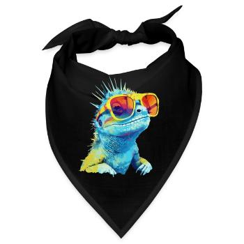 Zou die Brillenechse - Bandana - Schwarz - Vorne