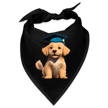 Schulabschluss Bachelor Golden Retriever Studium - Bandana - Schwarz - Vorne