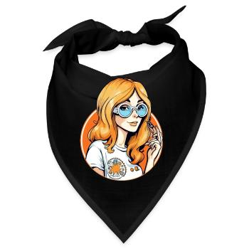 Anne Hippie - Bandana - Schwarz - Vorne