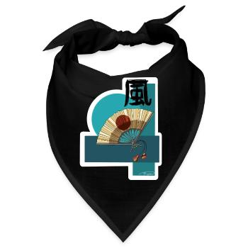 Sensu des Windes - Bandana - Schwarz - Vorne