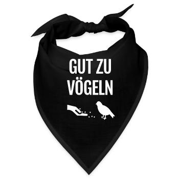 Gut zu Vögeln - Bandana - Schwarz - Vorne